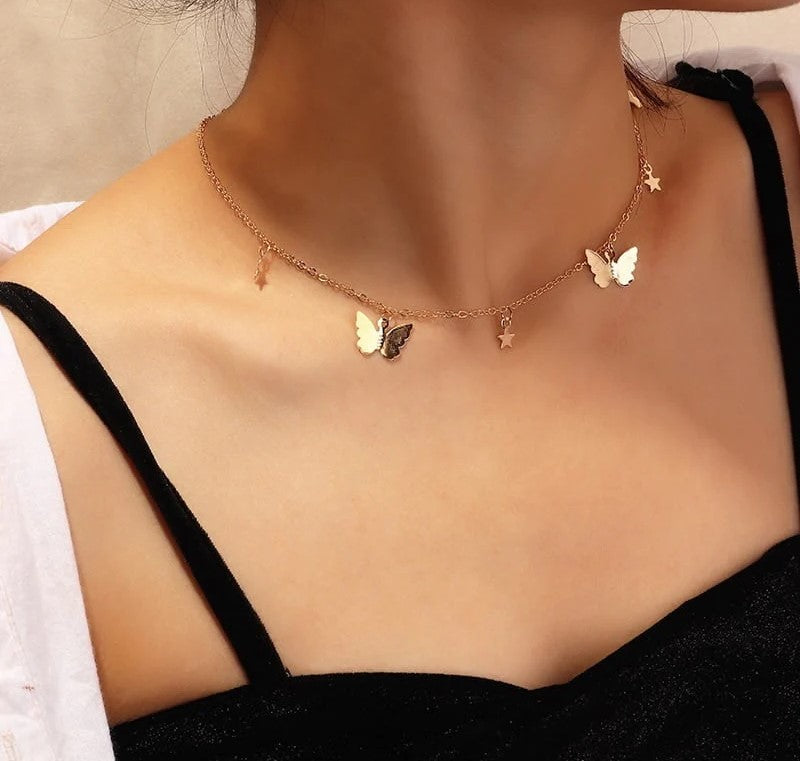 Butterfly Star Necklace