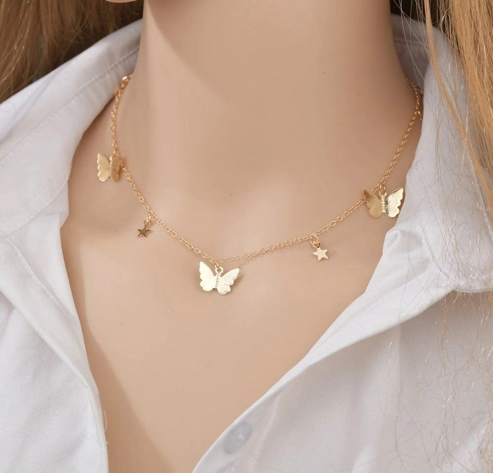 Butterfly Star Necklace – Starlisha