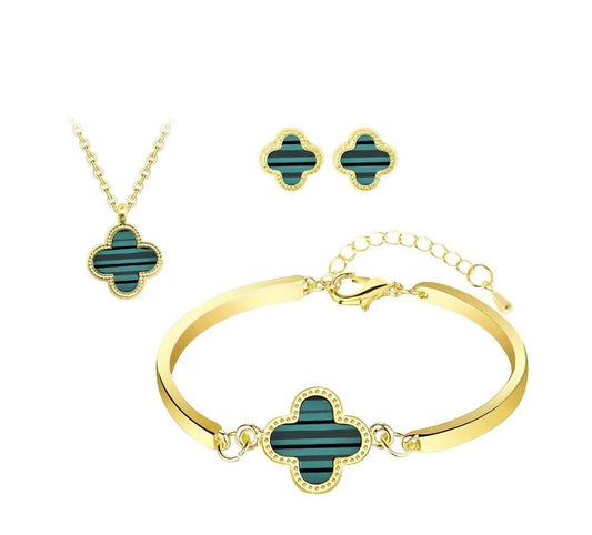 Clover Set, Green and black